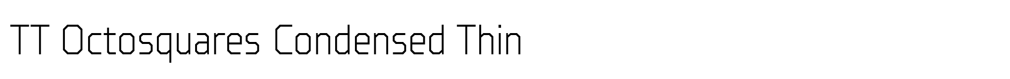 TT Octosquares Condensed Thin image